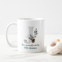 Christmas Letter J Alphabet Coffee Mug
