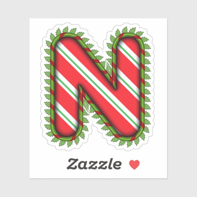 Christmas Letter N (Sheet)
