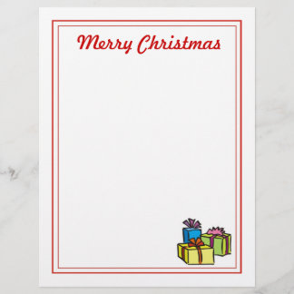 Christmas Letter Paper - Merry Christmas Gifts