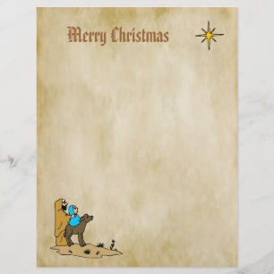 Christmas Letter Paper - Star of Bethlehem