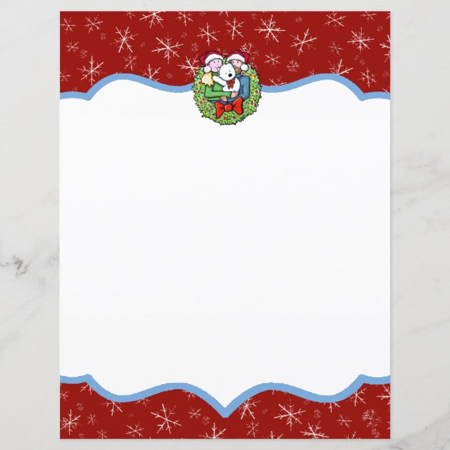 Christmas Letter Stationery (Front)