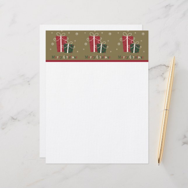 Christmas  Letterhead (Front/Back In Situ)