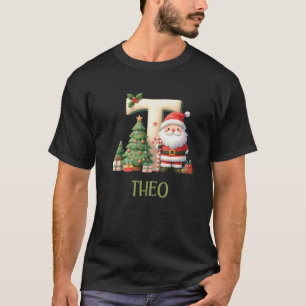 Christmas Letters Theo Winter Letter Boys Name Pre T-Shirt