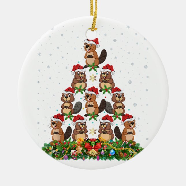 Christmas LGBT Don We Now Our Gay Apparel Rainbow  Ceramic Ornament (Front)