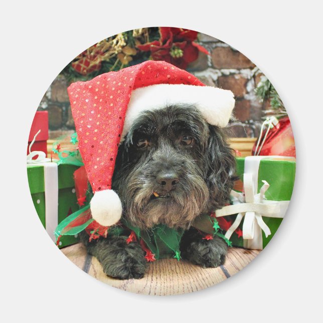 Christmas - Lhasa Apso - Pixie Magnet (Front)