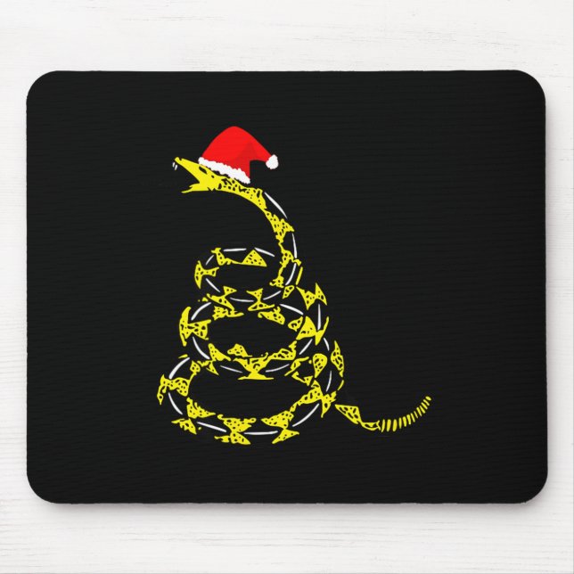 Christmas Libertarian Gadsden Don't Tread Snake  Mouse Pad (Front)
