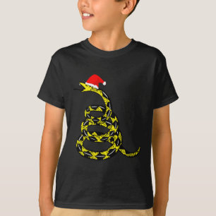 Christmas Libertarian Gadsden Don't Tread Snake  T-Shirt