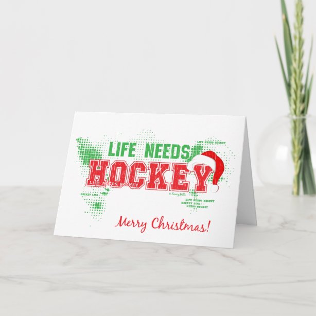 Hockey Christmas Cards | Zazzle CA