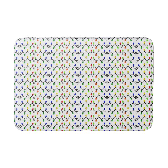 **CHRISTMAS LIGHT BATH MATT** MATCHING ACCESSORIES MAT (Front)