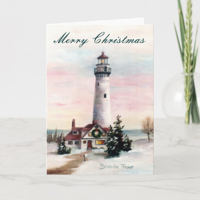 Christmas Light Christmas Card Blank Card (Front)