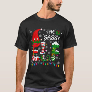 Christmas Light Family Matching Pajamas Sy Elf Xma T-Shirt