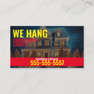 Christmas Light installation Business cards