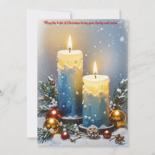 Christmas Light of Clarity and Vision: Greeting Holiday Card