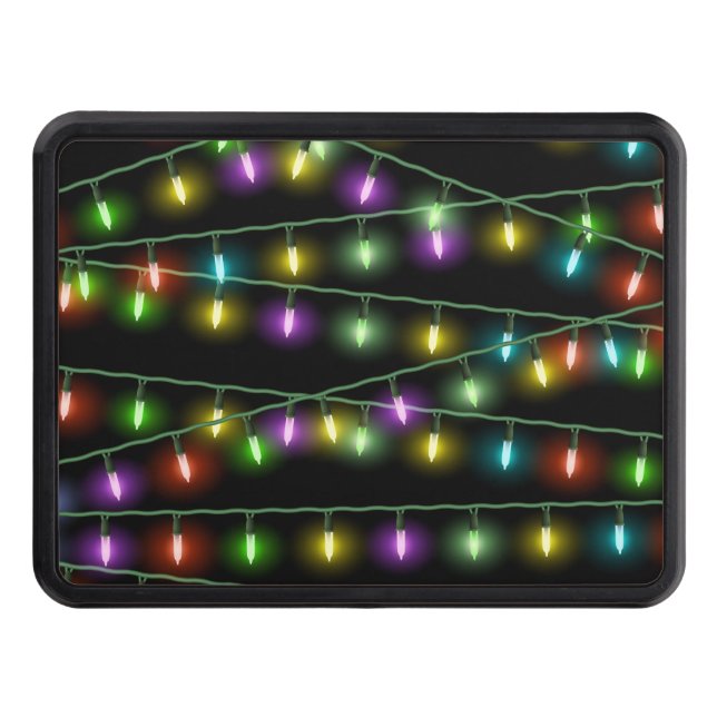 Christmas Light Strings Trailer Hitch Cover (Front)