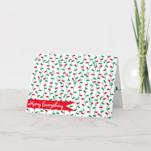 Christmas Light Stripes l Holiday Greeting Card