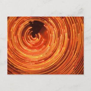 Christmas Light Swirl Postcard