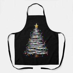 Christmas Light Tree Holiday  Apron