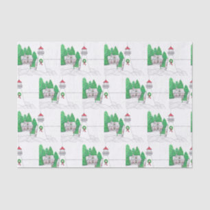 Christmas Lighthouse Tissue Paper