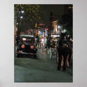Christmas Lights 2008 - Downtown Poster