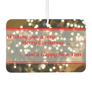 Christmas Lights Abstract Car Air Freshener