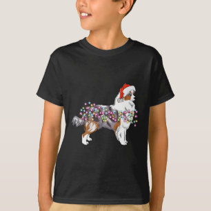 Christmas Lights Australian Shepherd Dog Cute T-Shirt