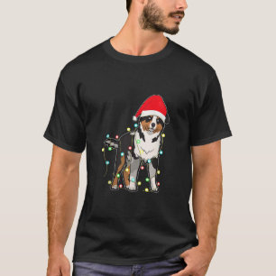 Christmas Lights Australian Shepherd Dog Lover Xma T-Shirt