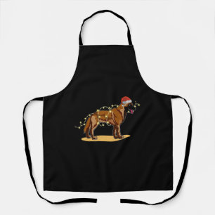 Christmas Lights Belgian Malinois Apron