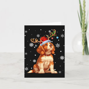 Christmas Lights Cavalier King Charles Spaniel Xma Card