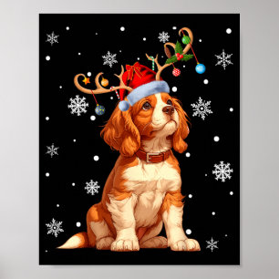 Christmas Lights Cavalier King Charles Spaniel Xma Poster