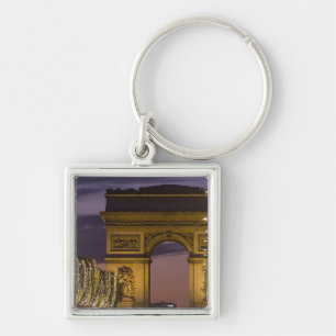 Christmas lights, Champs Elysees, Arc de Keychain