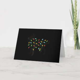 christmas lights chihuahua cute gifts dog lovers holiday card