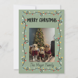 Christmas Lights Christmas Card