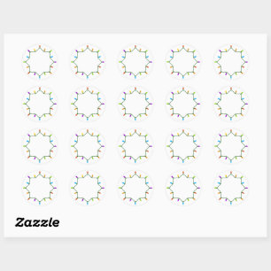 Christmas Lights... Classic Round Sticker