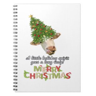 Christmas Lights Cow Lovers Classic T-Shirt Notebook