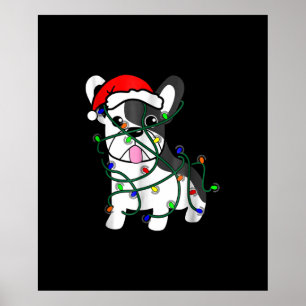 christmas lights decoration funny french bulldog