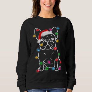 Christmas Lights Dog French Bulldog Sweatshirt