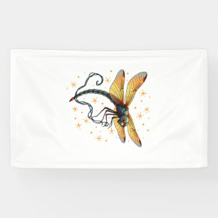 Christmas Lights Dragonfly Banner