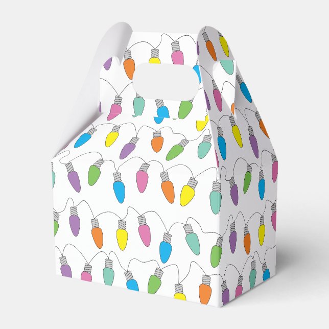 Christmas lights favor box (Front Side)
