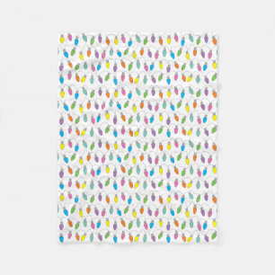 Christmas lights fleece blanket