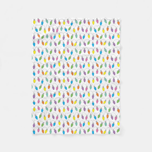 Christmas lights fleece blanket (Front)