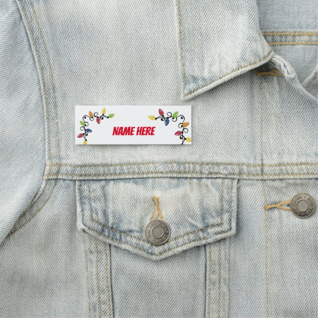 **CHRISTMAS LIGHTS** FOR CHRISTMAS EVENTS NAME TAG (In Situ)