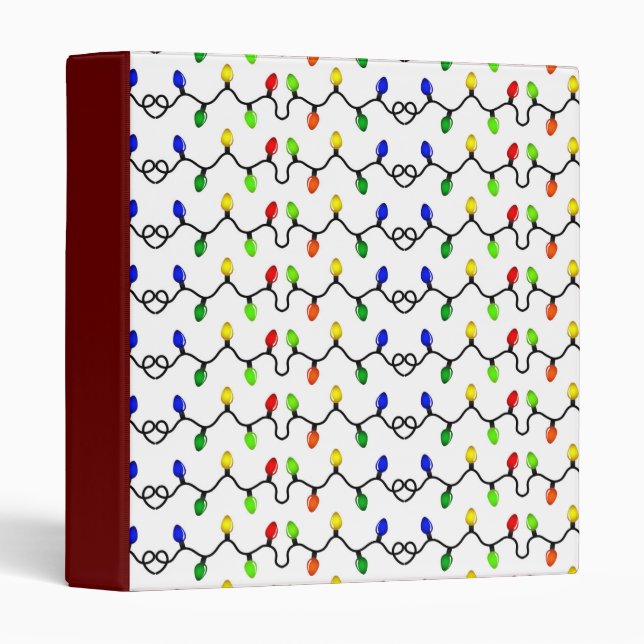 ***CHRISTMAS LIGHTS** FOR CHRISTMAS MEMORIES BINDER (Front/Spine)