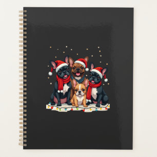 Christmas Lights French Bulldogs Xmas Frenchie Dog Planner