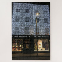 Christmas Lights, Fulham Road, Chelsea, London UK