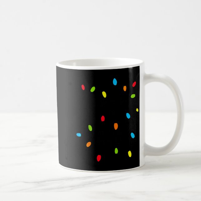 Christmas Lights Fun Holiday Novelty Bulb Strands  Coffee Mug (Right)