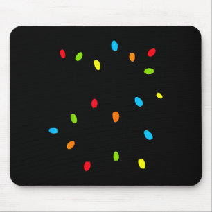 Christmas Lights Fun Holiday Novelty Bulb Strands Mouse Pad