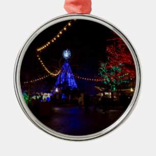 Christmas Lights Galore Metal Ornament