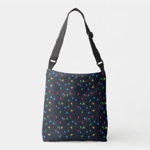 Christmas Lights Garland Seamless Pattern Crossbody Bag