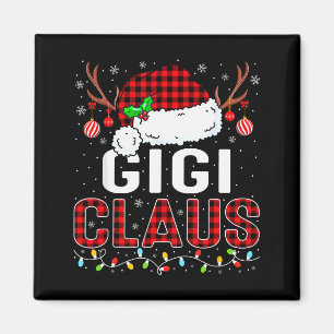 Christmas Lights Gigi Claus Family Matching Xmas P Magnet