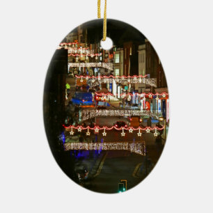 Christmas lights Guildford Ceramic Ornament